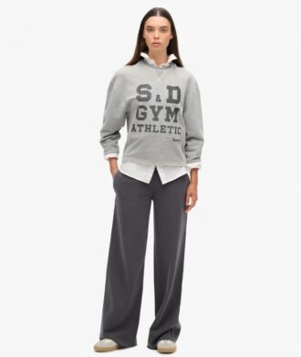 Pantalon de jogging droit délavé Vintage