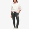 Pantalon de jogging slim avec logo métallisé de luxe Pantalon de jogging slim avec logo métallisé de luxe