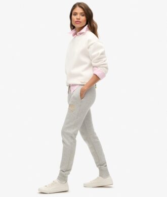 Pantalon de jogging slim avec logo métallisé de luxe