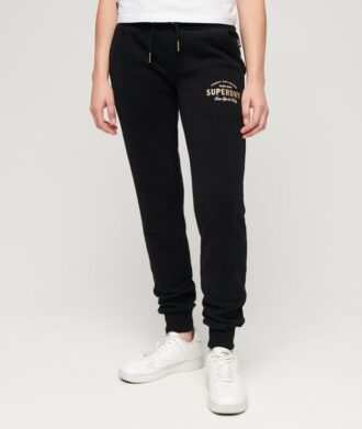 Pantalon de jogging slim à logo métallisé Luxe