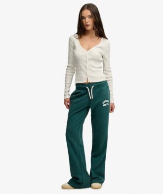 Pantalon de jogging évasé taille basse Athletic Essentials