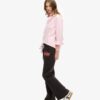 Pantalon de jogging évasé taille basse avec logo Vintage fluo Pantalon de jogging évasé taille basse avec logo Vintage fluo