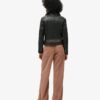 Pantalon en velours côtelé à taille mi-haute et jambes larges Pantalon en velours côtelé à taille mi-haute et jambes larges