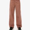 Pantalon en velours côtelé à taille mi-haute et jambes larges Pantalon en velours côtelé à taille mi-haute et jambes larges
