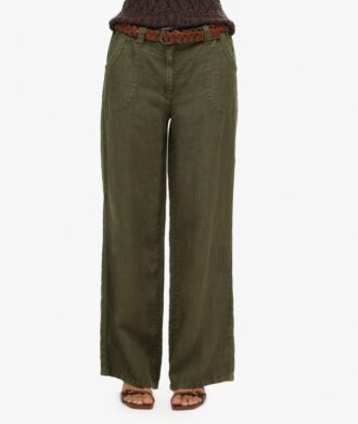 Pantalon taille basse en lin Pantalon taille basse en lin