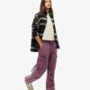 Pantalons cargo taille basse en parachute