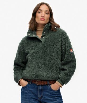 Polaire Teddy ultra-douce à col boutonné