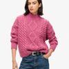 Polo en maille torsadée Aran Polo en maille torsadée Aran