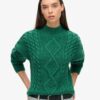 Polo en maille torsadée Aran Polo en maille torsadée Aran
