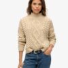 Polo en maille torsadée Aran