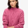Polo en maille torsadée Aran Polo en maille torsadée Aran
