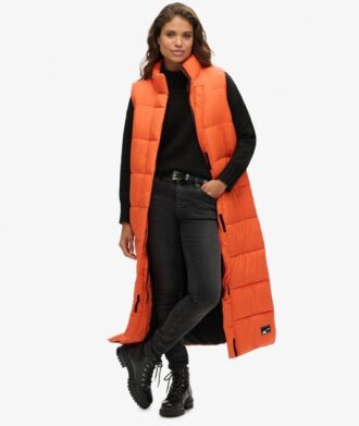Puffer Gilet long en ripstop