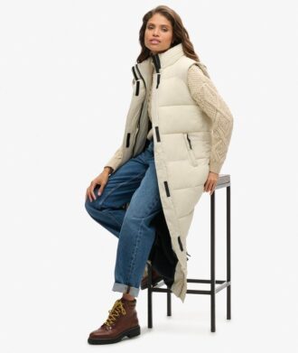 Puffer Gilet long en ripstop