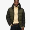 Puffer sport à capuche color block Puffer sport à capuche color block