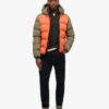 Puffer sport à capuche color block Puffer sport à capuche color block