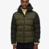 Puffer sport à capuche color block Puffer sport à capuche color block