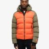 Puffer sport à capuche color block Puffer sport à capuche color block