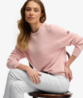Pull ample à col rond en maille