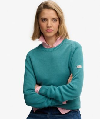 Pull ample à col rond en maille