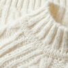 Pull à col montant en maille torsadée