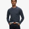 Pull à col rond en laine mérinos