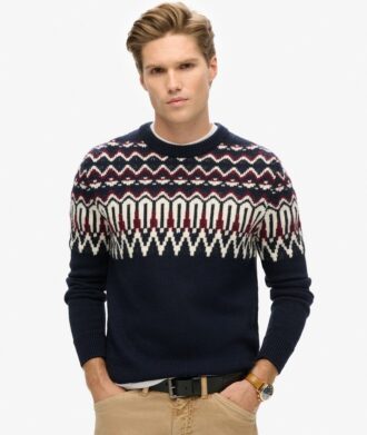 Pull à col rond en maille Fairisle