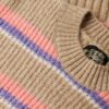 Pull à col rond à rayures multiples