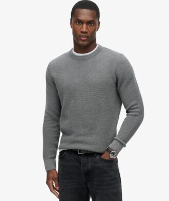Pull à col rond texturé en mailles