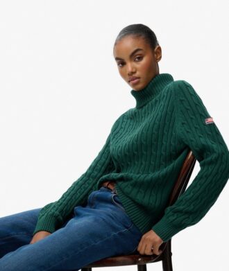 Pull à col roulé ample et torsadé