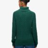 Pull à col roulé ample et torsadé