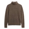 Pull à col roulé brossé