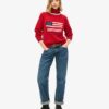 Pull à col roulé en maille Americana Pull à col roulé en maille Americana