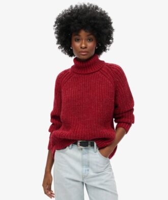 Pull à col roulé en maille ample