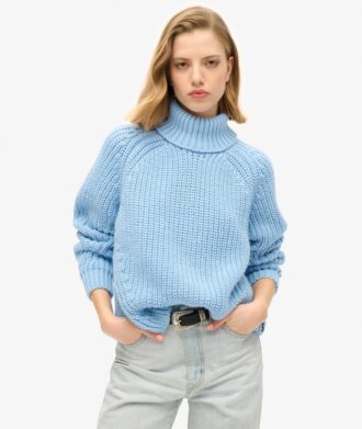 Pull à col roulé en maille ample