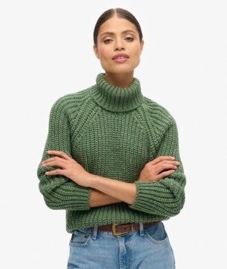 Pull à col roulé en maille ample