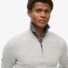 Pull demi-zip en laine mérinos Pull demi-zip en laine mérinos