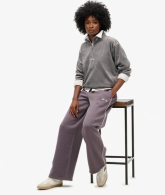 Pull à demi-zip en velours Country Club