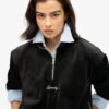 Pull à demi-zip en velours Country Club Pull à demi-zip en velours Country Club