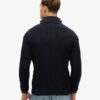 Pull à demi-zip Jacob en maille torsadée Pull à demi-zip Jacob en maille torsadée