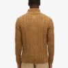 Pull demi-zip Vintage Jacob en maille torsadée Pull demi-zip Vintage Jacob en maille torsadée