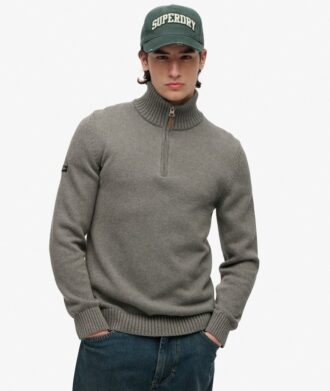 Pull en maille à demi-zip Cotton Classics