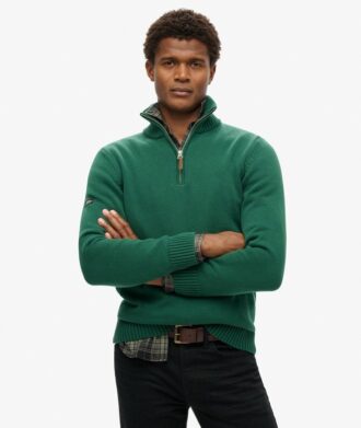 Pull en maille à demi-zip Cotton Classics