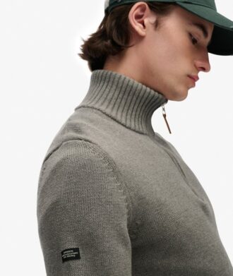 Pull en maille à demi-zip Cotton Classics