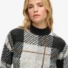 Pull en maille à motifs carrés Pull en maille à motifs carrés