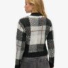 Pull en maille à motifs carrés Pull en maille à motifs carrés