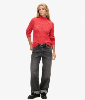 Pull en maille pointelle
