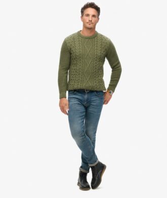 Pull Jacob à mailles torsadées