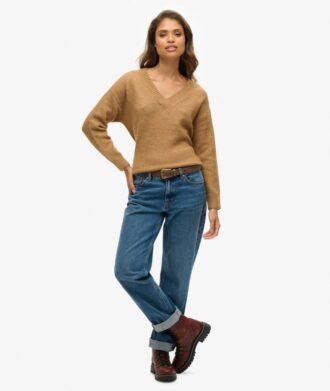 Pull oversize à col en V