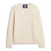 Pull oversize à col en V et motif torsadé Pull oversize à col en V et motif torsadé