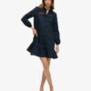 Robe chemise en dentelle mélangée Robe chemise en dentelle mélangée